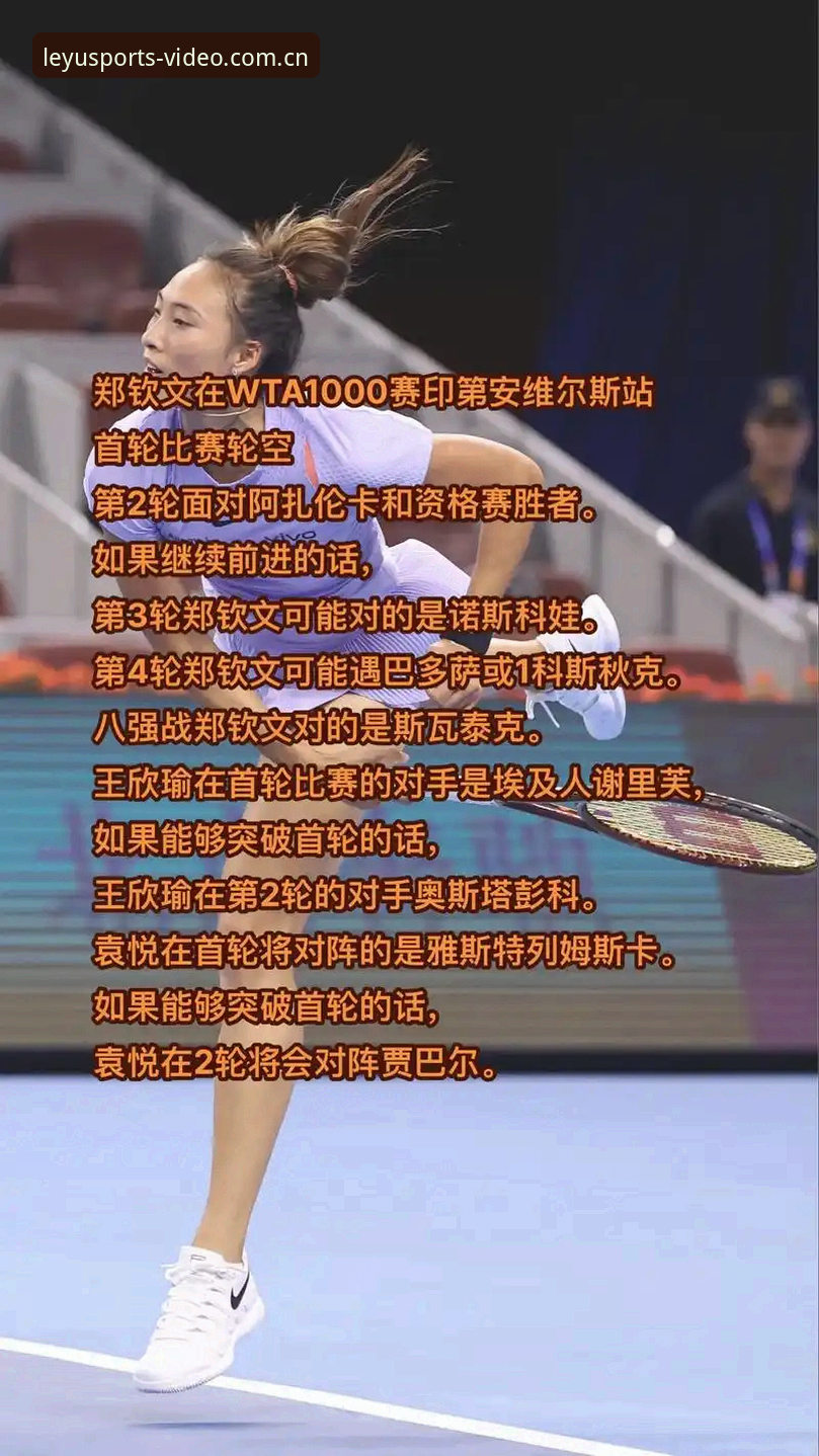 从郑钦文法网签表看赛事策略——资深用户在乐鱼体育平台的心得分享